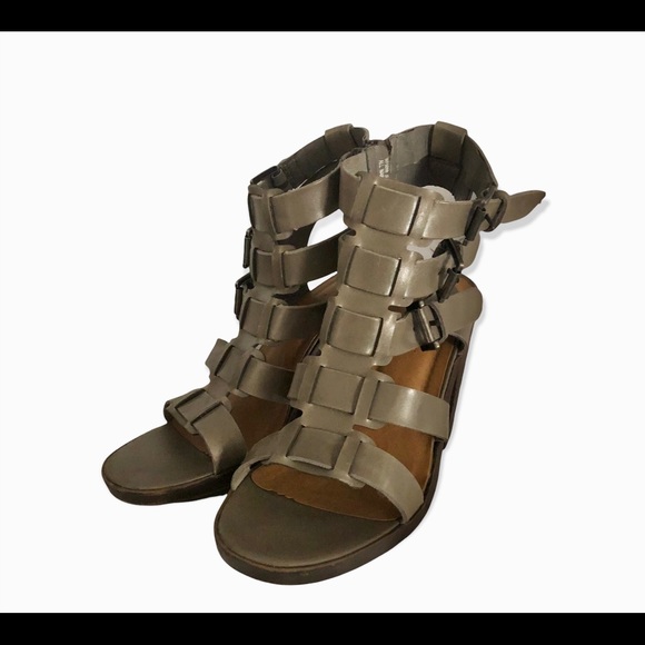 Rampage Jeana gray gladiator heel sandals - Picture 4 of 12